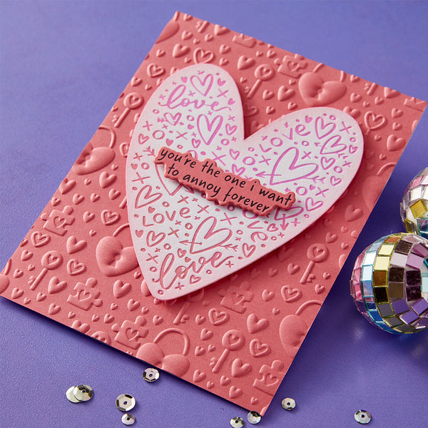 Unlock My Heart - 3D Embossing Folder of the Month