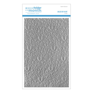 Unlock My Heart - 3D Embossing Folder of the Month