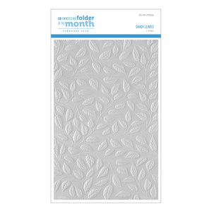 Shady Leaves - 3D Embossing Folder of the Month