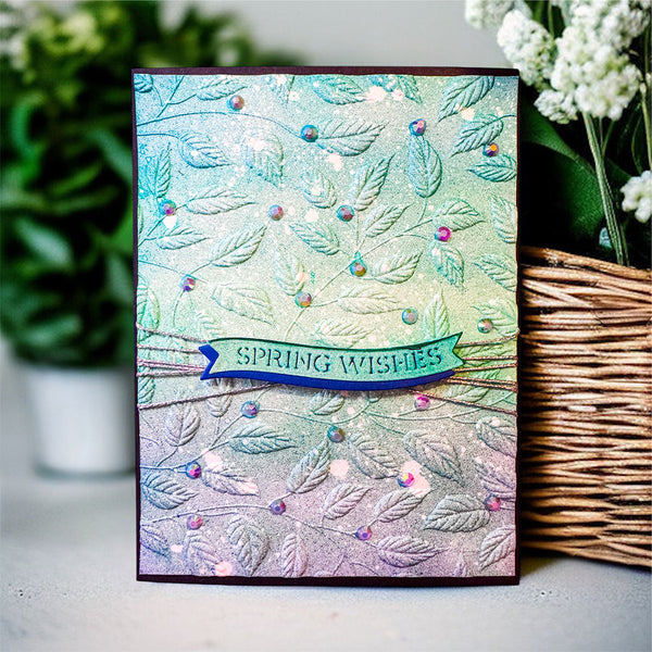 Shady Leaves - 3D Embossing Folder of the Month