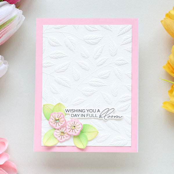 Shady Leaves - 3D Embossing Folder of the Month