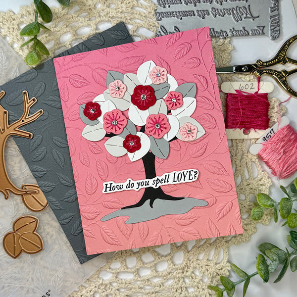 Shady Leaves - 3D Embossing Folder of the Month