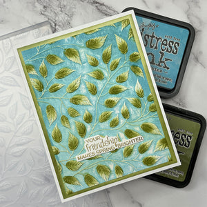Shady Leaves - 3D Embossing Folder of the Month
