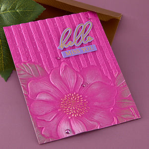 Cottage Wall- 3D Embossing Folder of the Month