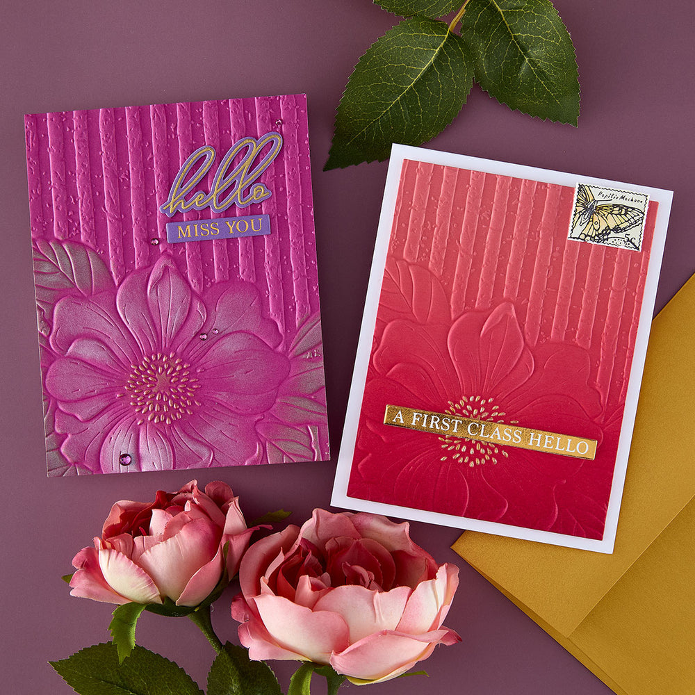 Cottage Wall- 3D Embossing Folder of the Month
