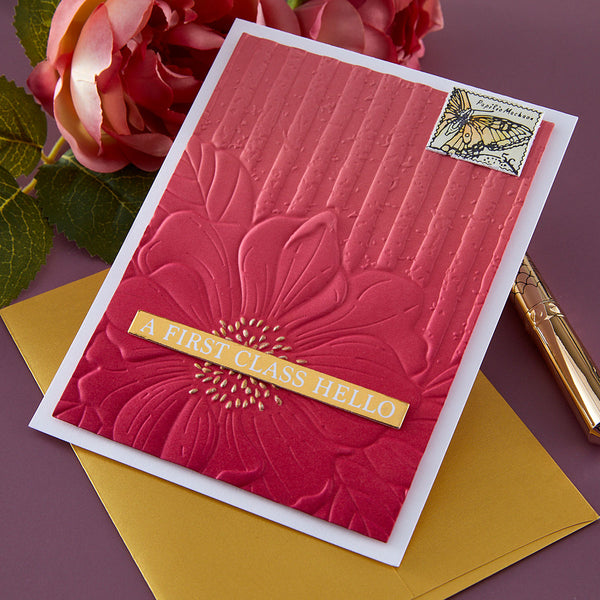 Cottage Wall- 3D Embossing Folder of the Month