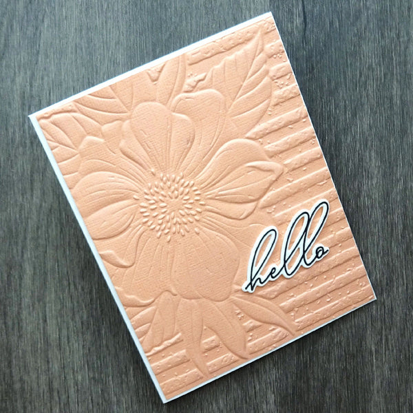 Cottage Wall- 3D Embossing Folder of the Month