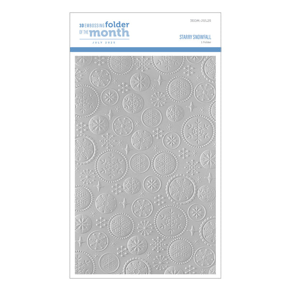 Starry Snowfall - 3D Embossing Folder of the Month