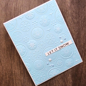 Starry Snowfall - 3D Embossing Folder of the Month