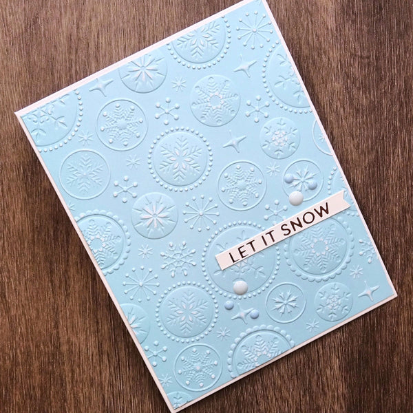 Starry Snowfall - 3D Embossing Folder of the Month