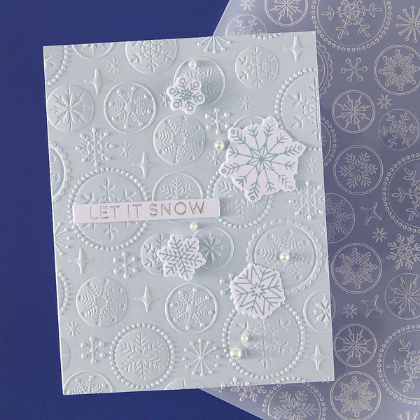 Starry Snowfall - 3D Embossing Folder of the Month