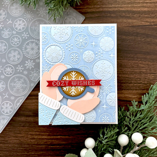 Starry Snowfall - 3D Embossing Folder of the Month