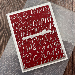 Festive Greetings 3D Embossing Folder of the Month - card project 10
