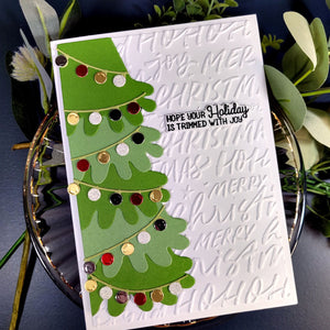 Festive Greetings 3D Embossing Folder of the Month - card project 5