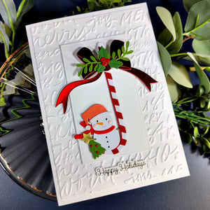 Festive Greetings 3D Embossing Folder of the Month - card project 6