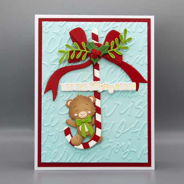 Festive Greetings 3D Embossing Folder of the Month - card project 7