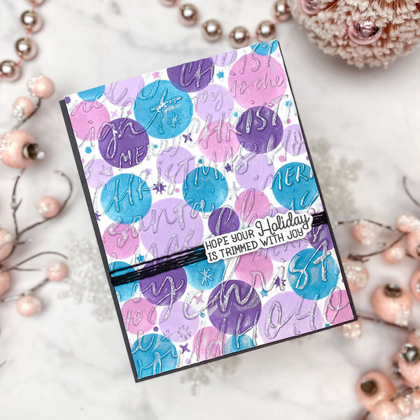 Festive Greetings 3D Embossing Folder of the Month - card project 9