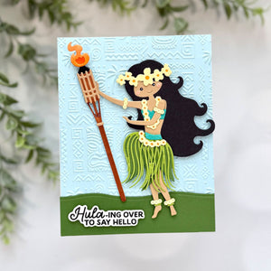 Island Style 3D Embossing Folder of the Month - card project 5