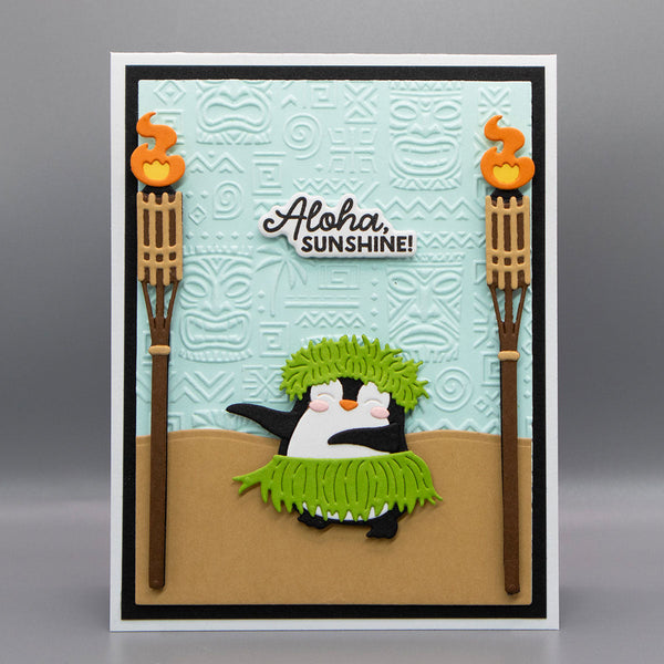 Island Style 3D Embossing Folder of the Month - card project 7
