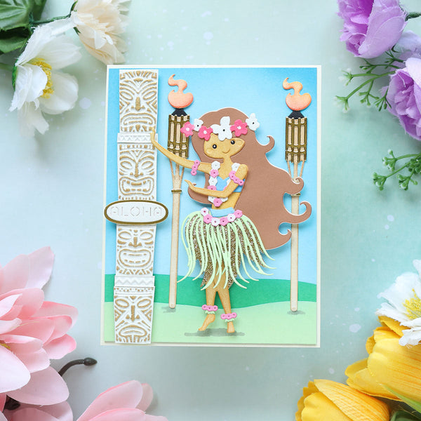 Island Style 3D Embossing Folder of the Month - card project 8