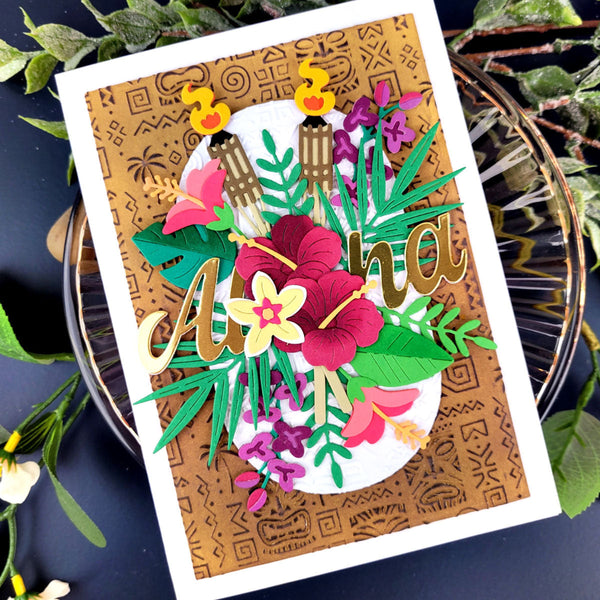 Island Style 3D Embossing Folder of the Month - card project 9