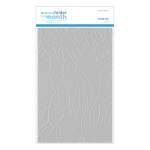 Urban Grid - 3D Embossing Folder of the Month