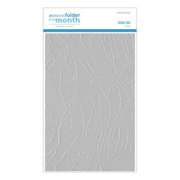 Urban Grid - 3D Embossing Folder of the Month