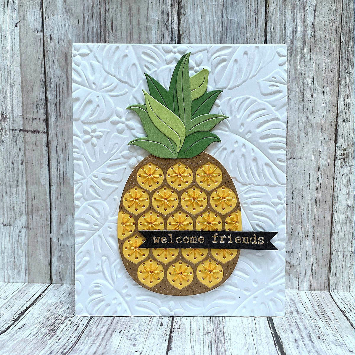 Scattered Tropics - 3D Embossing Folder of the Month