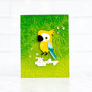Scattered Tropics - 3D Embossing Folder of the Month