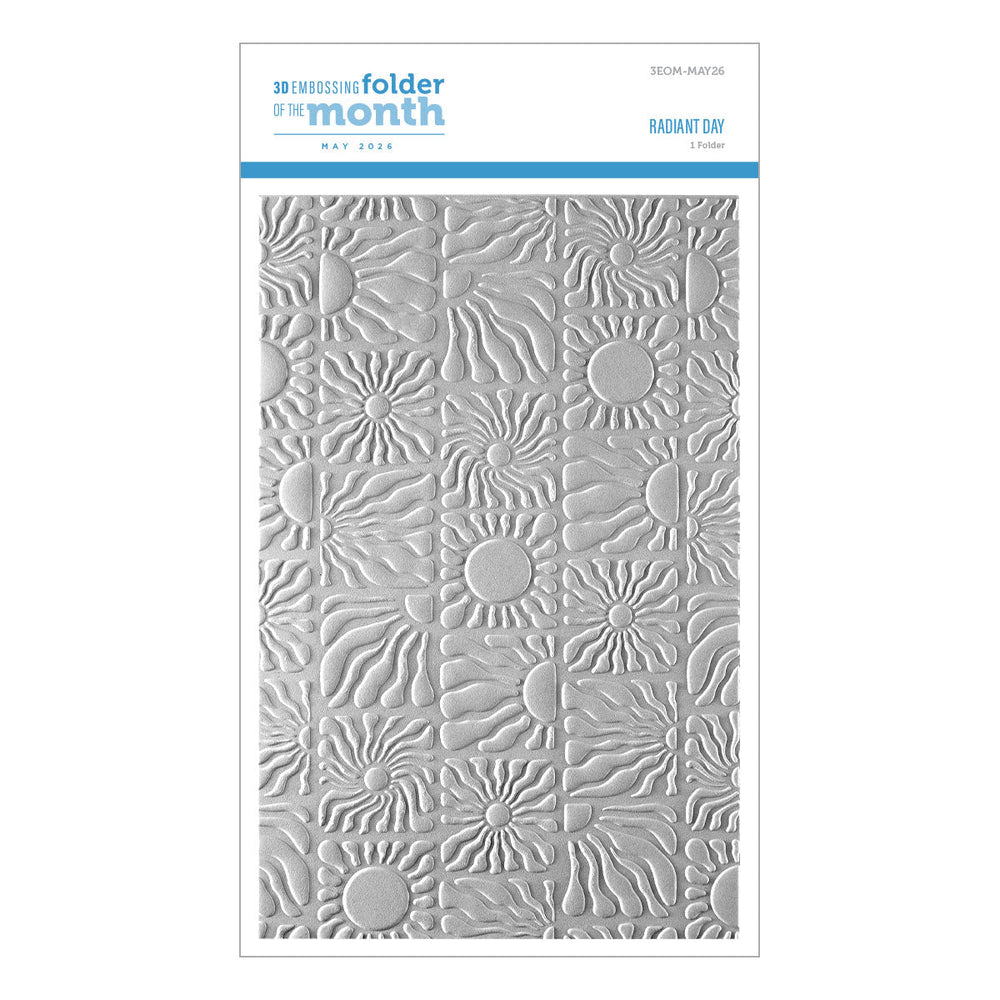 Radiant Day - 3D Embossing Folder of the Month