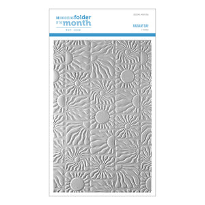 Radiant Day - 3D Embossing Folder of the Month
