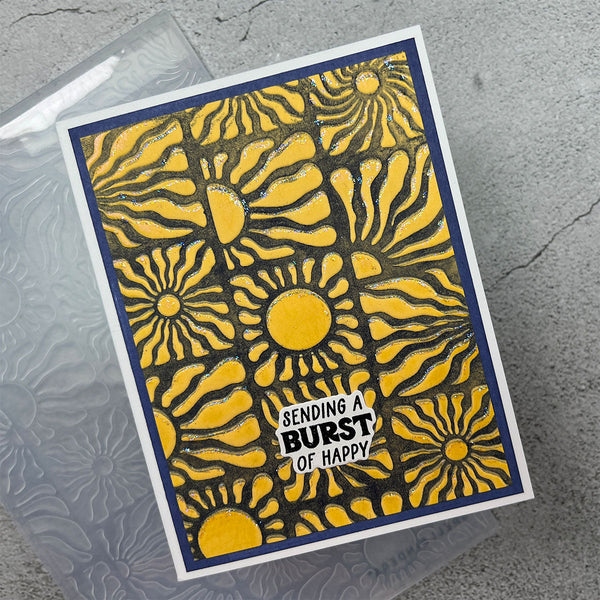 Radiant Day - 3D Embossing Folder of the Month