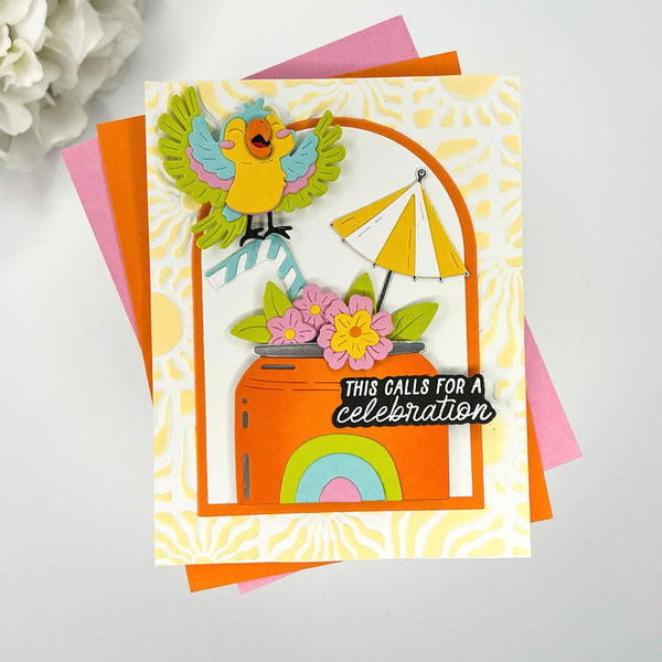 Radiant Day - 3D Embossing Folder of the Month