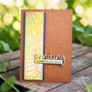 Radiant Day - 3D Embossing Folder of the Month