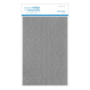 Brick by Brick - 3D Embossing Folder of the Month