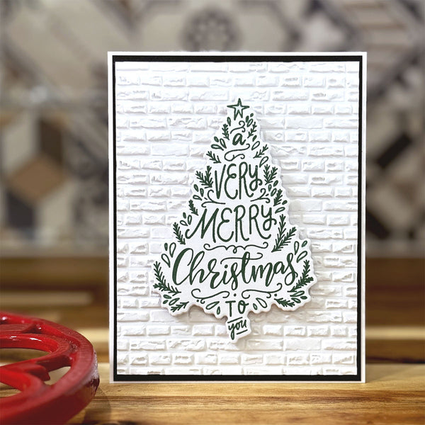 Brick by Brick - 3D Embossing Folder of the Month