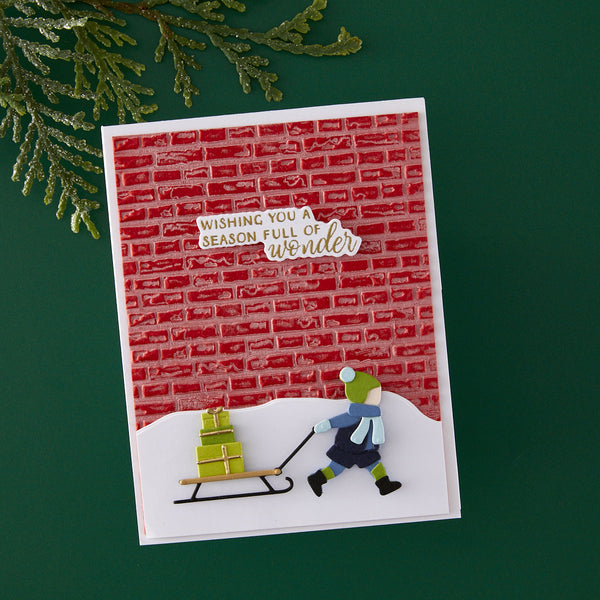 Brick by Brick - 3D Embossing Folder of the Month