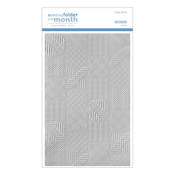 Patchwork - 3D Embossing Folder of the Month