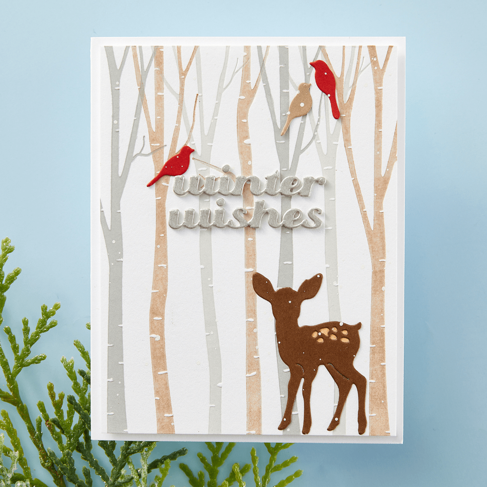 Birch Trees Registration Press Plates & Die Set