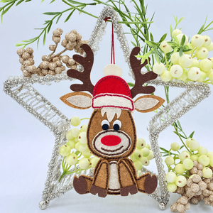 Felt Reindeer Etched Dies by Nichol Spohr