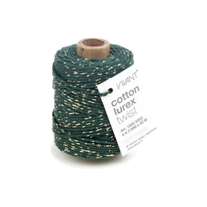 Vivant - Lurex Green Gold Cotton Cord (54.68 yards)
