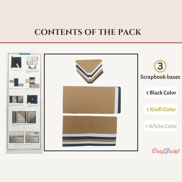 Quick Folio - Wallet - Black, Kraft and White (3 PK)