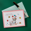 Jingle Bell Wishes Cling Rubber Stamp Set