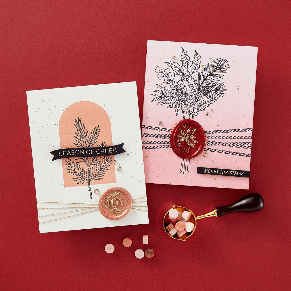 Sealed Poinsettia Stems Press Plate & Die Set
