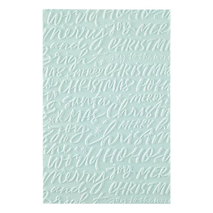 Festive Greetings 3D Embossing Folder of the Month - 3D embossing folder