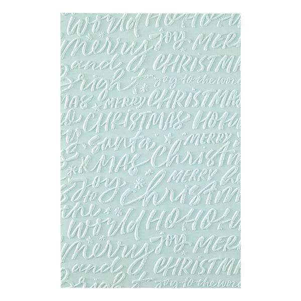 Festive Greetings 3D Embossing Folder of the Month - 3D embossing folder