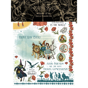 Graphic 45 Wonder of Oz Rub-on Transfers