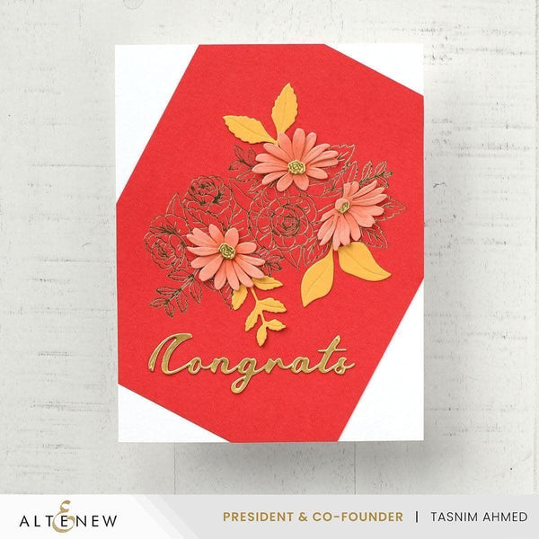 Altenew - Blooming Floral Swag Press 'n' Foil Plate Set