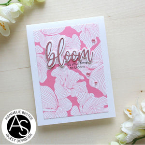 Alex Syberia Designs - Abstract Floral Background Press Plate