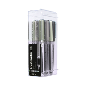 Karin Brushmarker PRO 12pc Grey Set